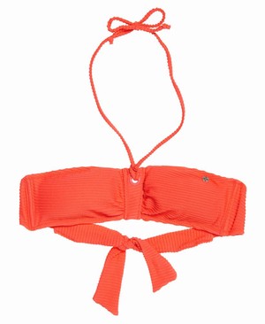 Superdry Santa Monica Bandeau Bikini Női Fürdőruha Korall | AUJOI3286